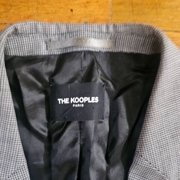 The Kooples Gray Wool Blazer Suit Jacket Mens Size 46 - Picture 5 of 11